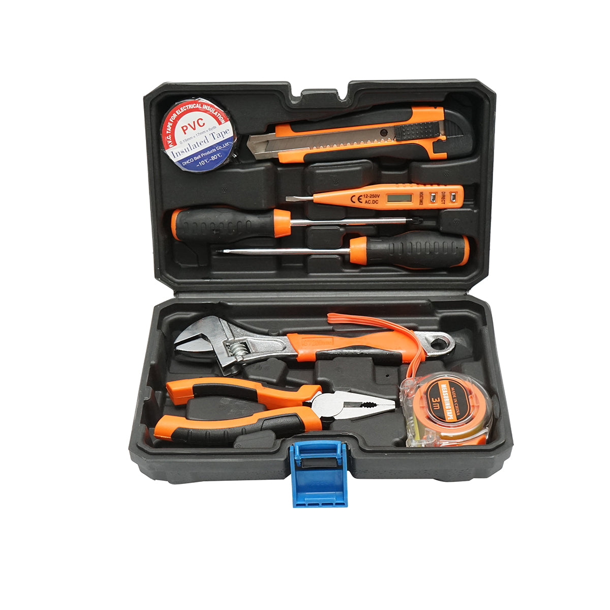 Combined tool and equipment set 8 pieces